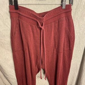 Burgundy joggers